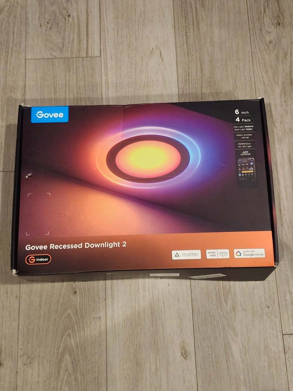 Govee Recessed Downlight 2 Size 6 Inch 4 Pack